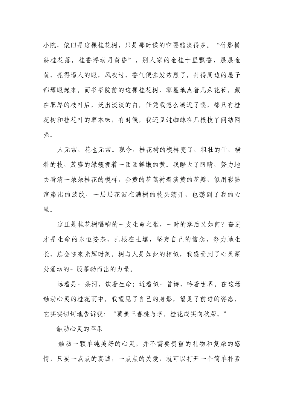 2023年中考作文模拟写作触动心灵的一等奖创新教案.docx_第2页