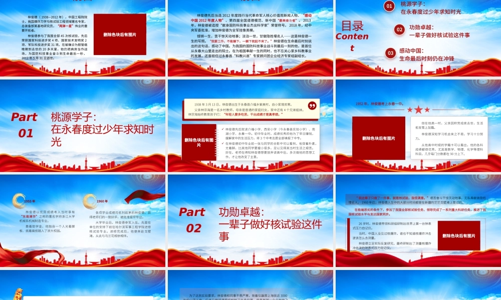学习核盾功勋林俊德的故事PPT学习弘扬两弹一星精神PPT课件（带内容）.pptx