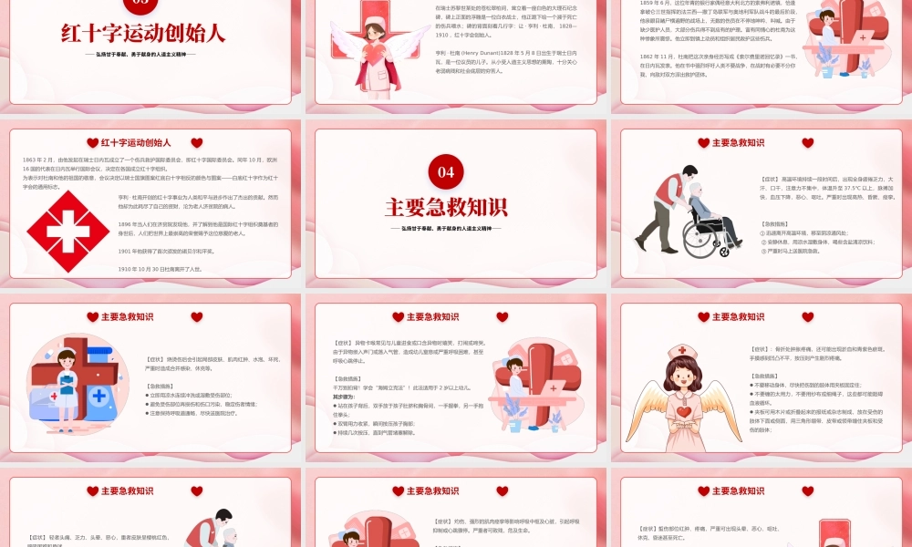 XX中小学生世界红十字日主题班会PPT课件（带内容）.pptx
