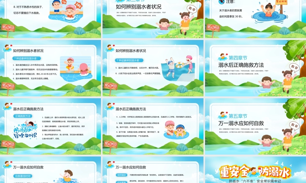 防溺水“六不准”安全常识需牢记教育主题课件.pptx