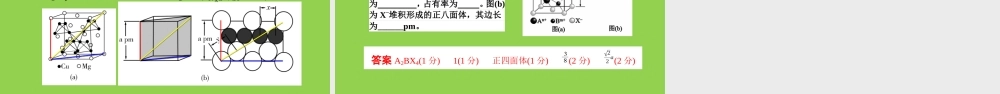 高考化学晶胞中四面体、八面体空隙分析思路(2023).pptx