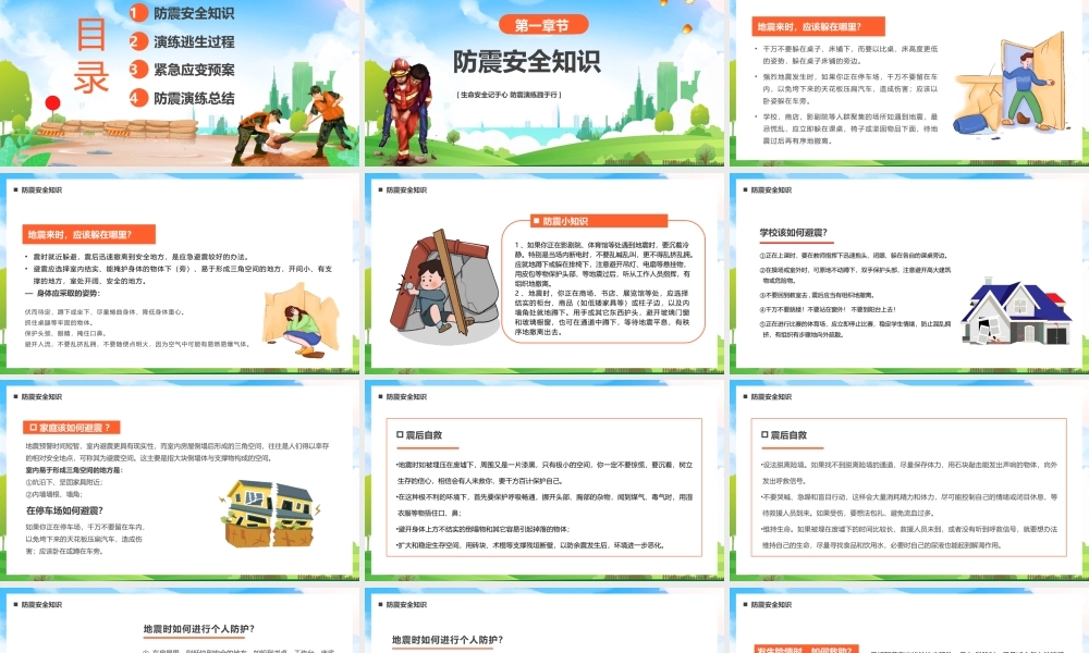 全国防震减灾日PPT模板.pptx
