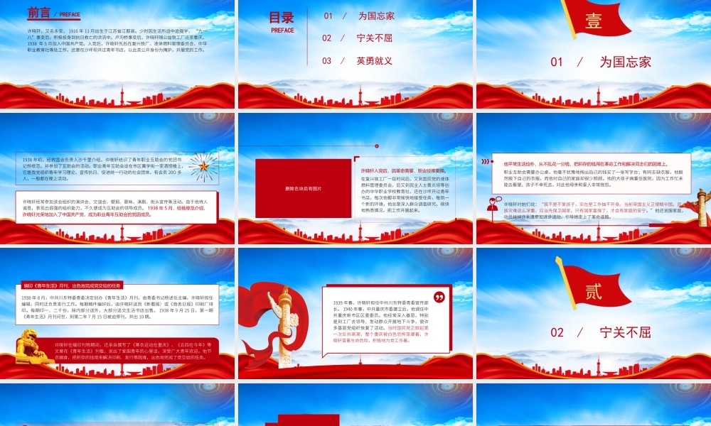 大学生讲红岩英烈许晓轩的故事PPT许晓轩事迹学习PPT课件（带内容）.pptx
