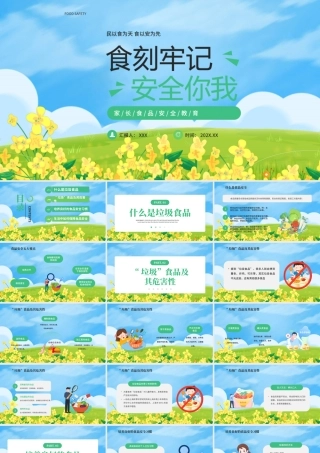 家长食品安全教育PPT食刻牢记安全你我PPT课件（带内容）.pptx
