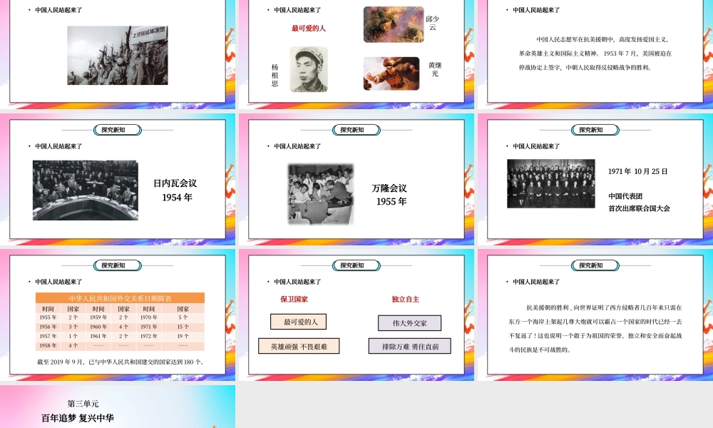 部编版五年级道德与法治下册第三单元《百年追梦复兴中华-屹立在世界东方》第二课时PPT课件.pptx