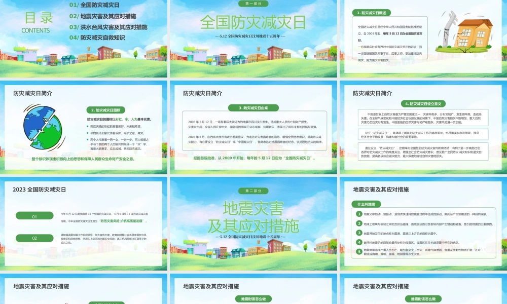 512全国防灾减灾日汶川地震十五周年PPT防震减灾主题宣传教育PPT课件（带内容）.pptx