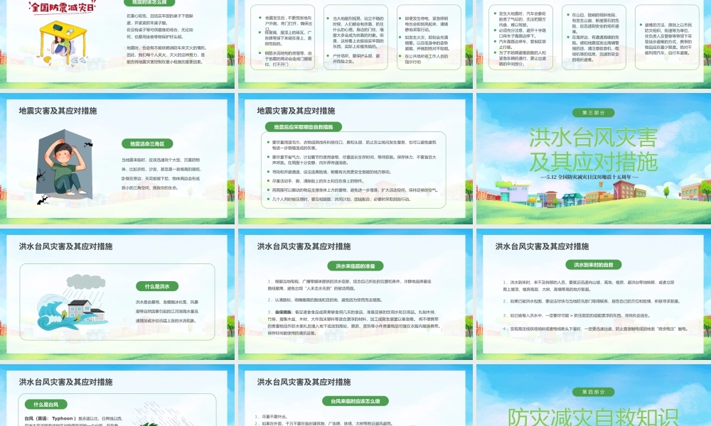 512全国防灾减灾日汶川地震十五周年PPT防震减灾主题宣传教育PPT课件（带内容）.pptx