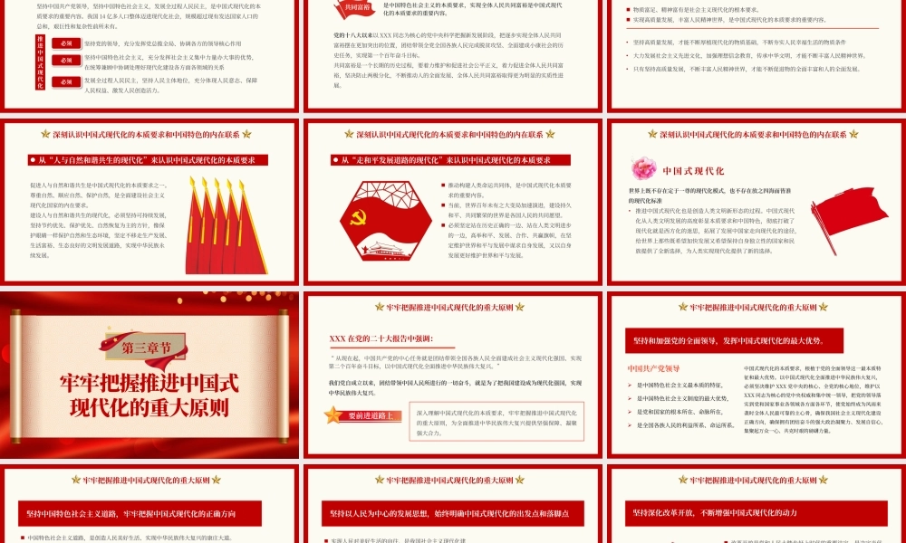 深入把握中国式现代化要求PPT模板（20230522）.pptx