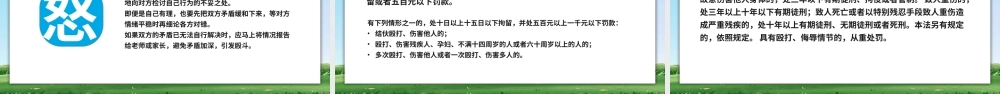 卡通防止校园欺凌主题班会PPT模板.pptx