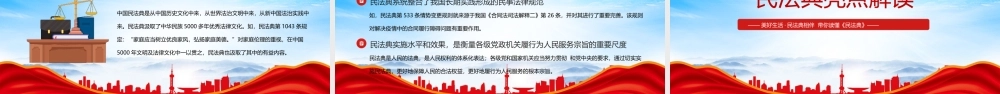 2023第三个民法典宣传月活动宣传PPT典亮美好生活读懂民法典PPT课件（带内容）.pptx