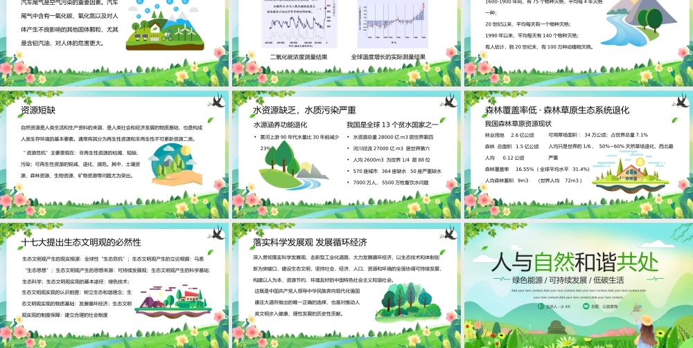 人与自然和谐共处PPT.pptx
