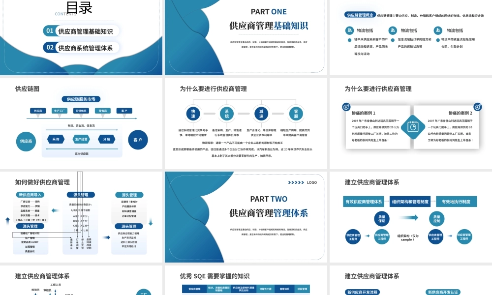 蓝色商务供应商质量管理PPT模板.pptx