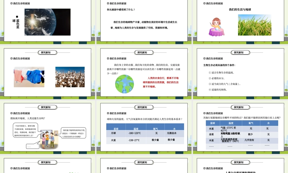 部编版六年级道德与法治下册第二单元《爱护地球共同责任-地球我们的家园》第一课时PPT课件.pptx