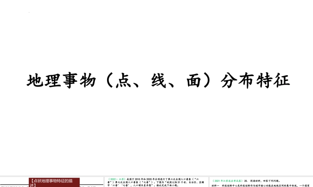 2023届高考地理三轮冲刺课件--地理事物分布特征PPT模板.pptx