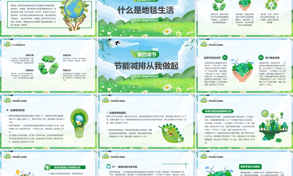 2023年6月全国节能宣传周主题培训PPT节能减排绿色发展我先行PPT课件（带内容）.pptx