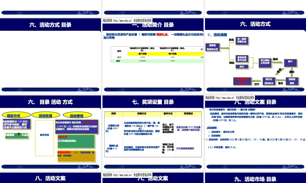 特仑苏浪漫春天相约花海--大型促销活动执行方案.pptx