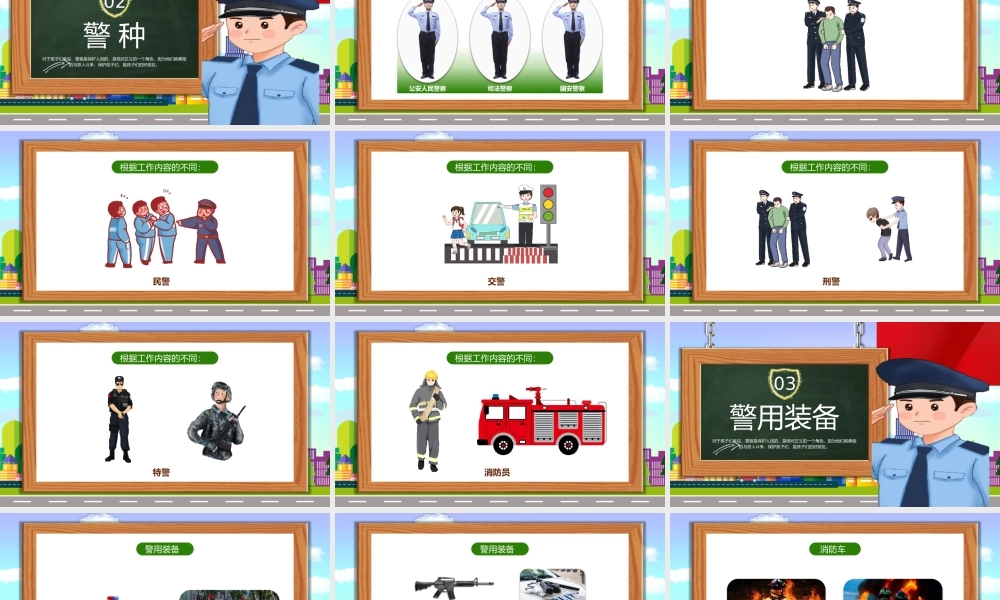 警察介绍PPT课件科普知识讲座PPT模板(含具体内容）.pptx