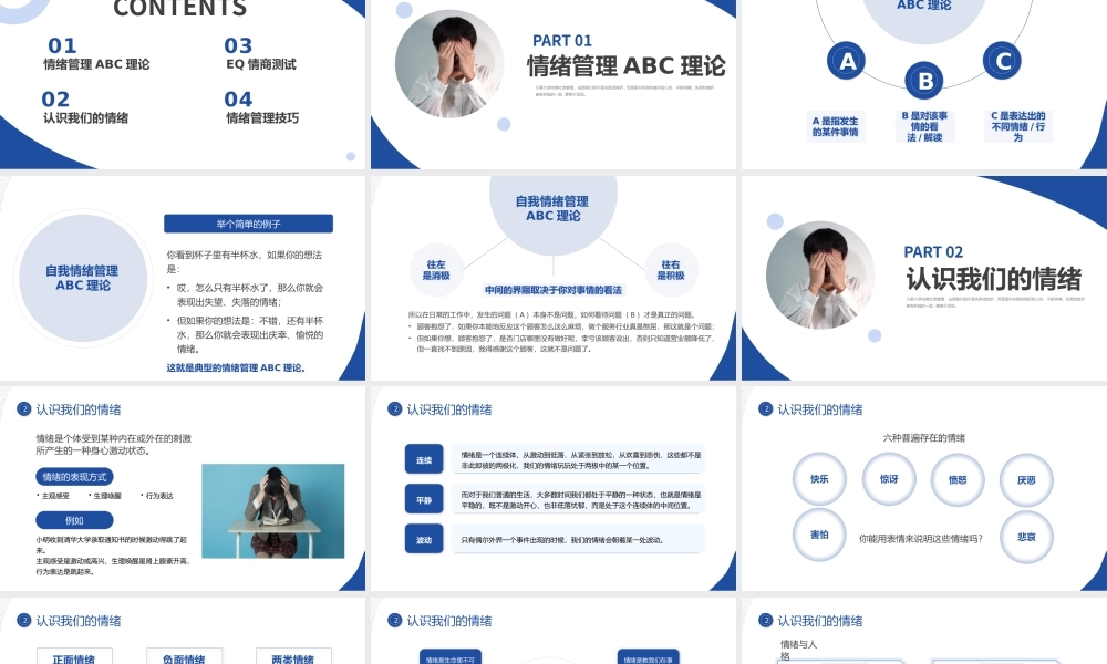 蓝色商务情绪管理培训PPT.pptx