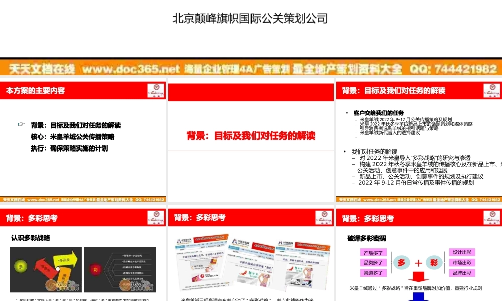 活动-公关-浙江米皇羊绒股份有限公司公关传播计划.pptx