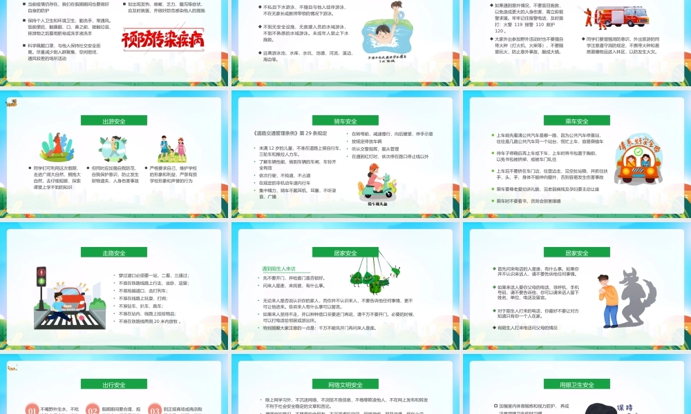 端午节安全教育主题班会PPT粽叶飘香端午安康PPT课件（带内容）.pptx