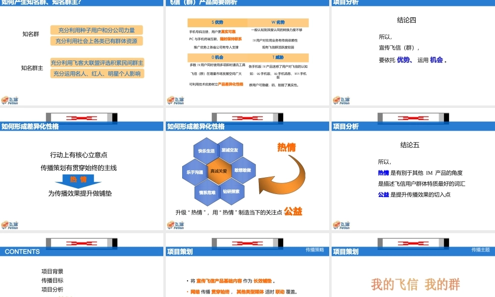 “我的飞信_我的群”中国移动飞信群公关传播方案.pptx