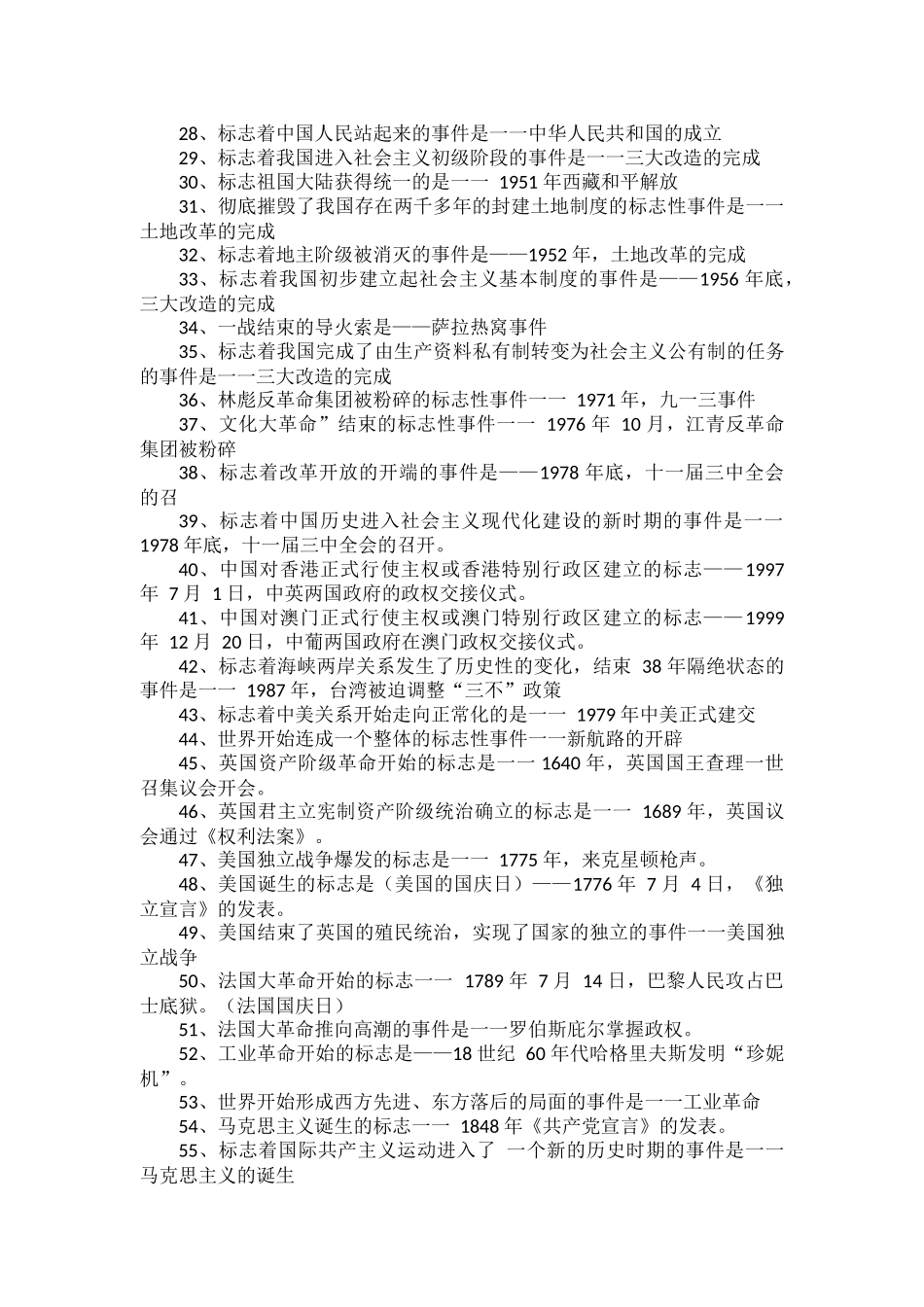 部编初中历史2023中考复习必考列举题标志类.docx_第2页
