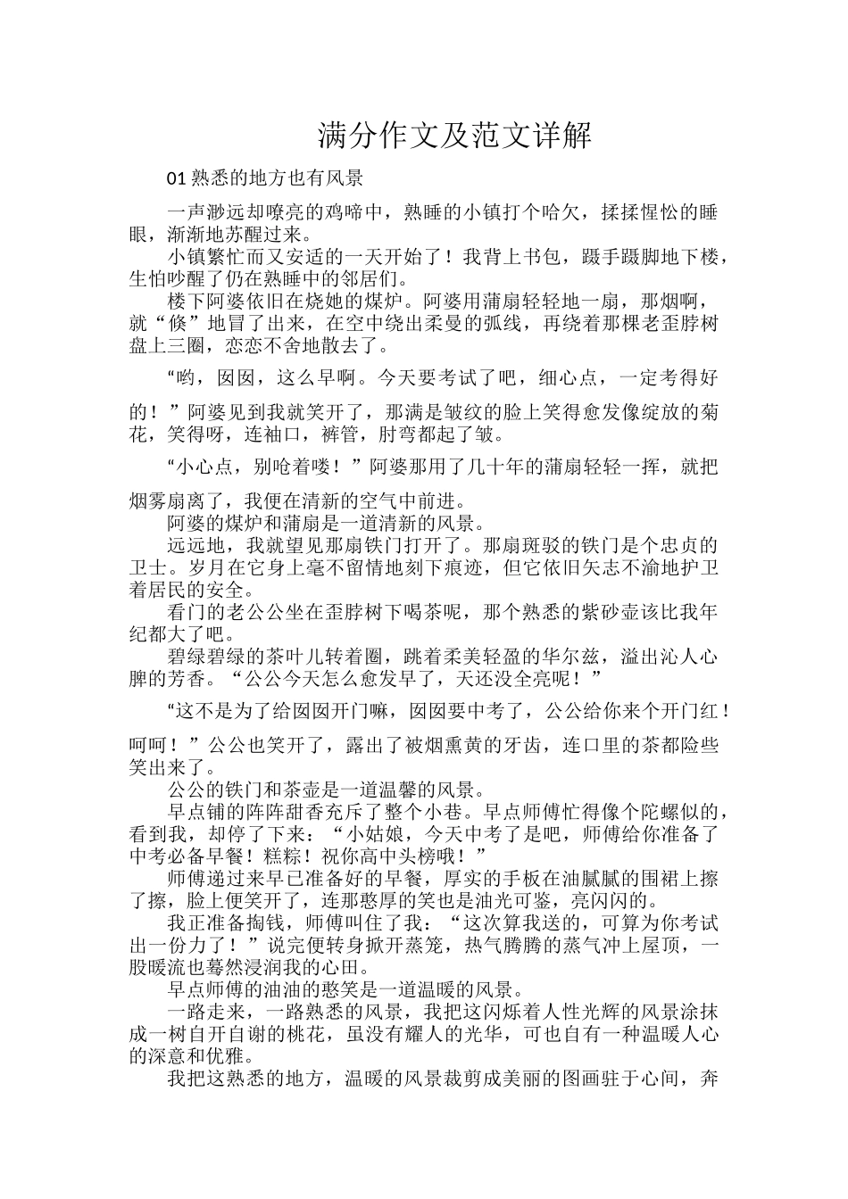满分作文及范文详解.docx_第1页