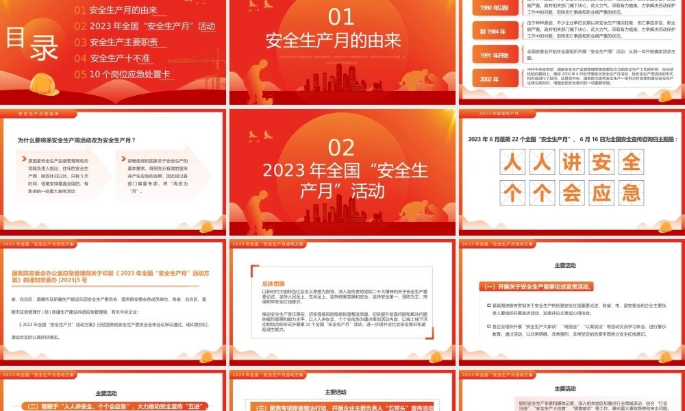 第22个安全生产月主题宣传PPT.pptx