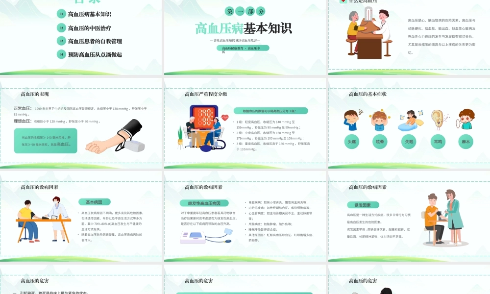 世界高血压日防治高血压PPT高血压健康教育PPT课件（带内容）.pptx