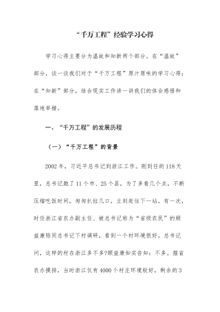 两篇：学习“千万工程”心得体会研讨发言.docx