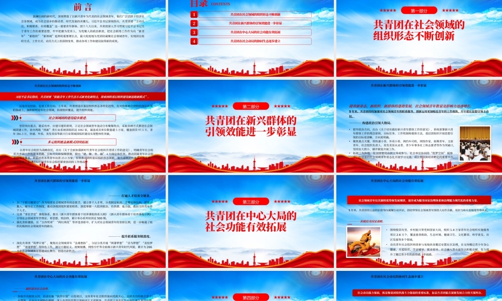 五年来共青团联系服务引领社会领域青年工作综述PPT把广大社会领域青年紧紧团结在党的周围PPT课件（带内容）.pptx