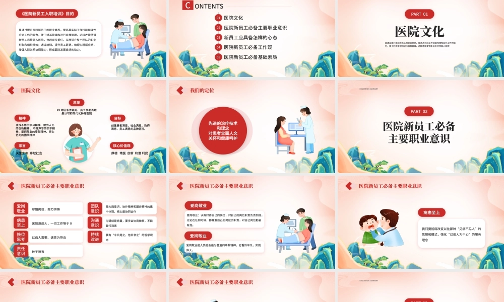 医院新员工入职培训PPT医院新员工必备基础素质PPT课件（带内容）.pptx
