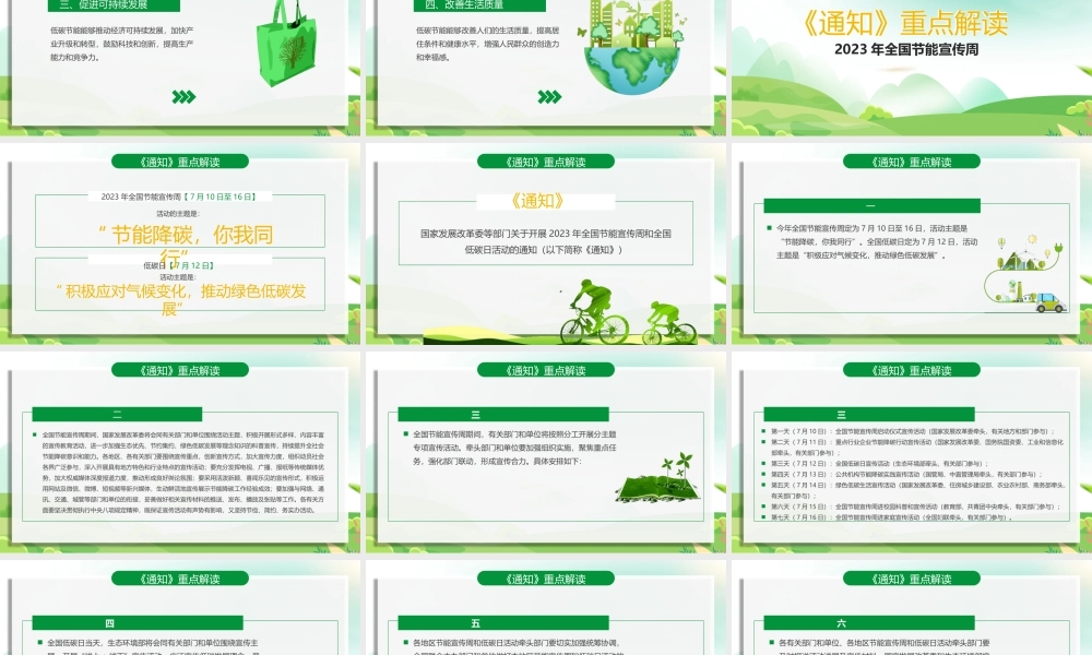 2023全国节能宣传周PPT积极应对气候变化推动绿色低碳发展PPT课件（带内容）.pptx