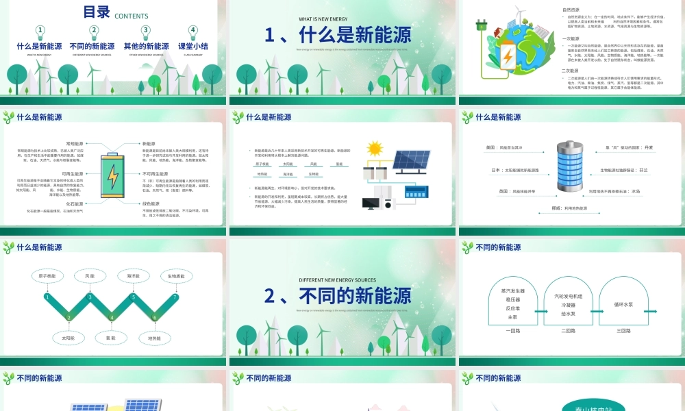绿色新能源技术知识培训课件PPT模板.pptx