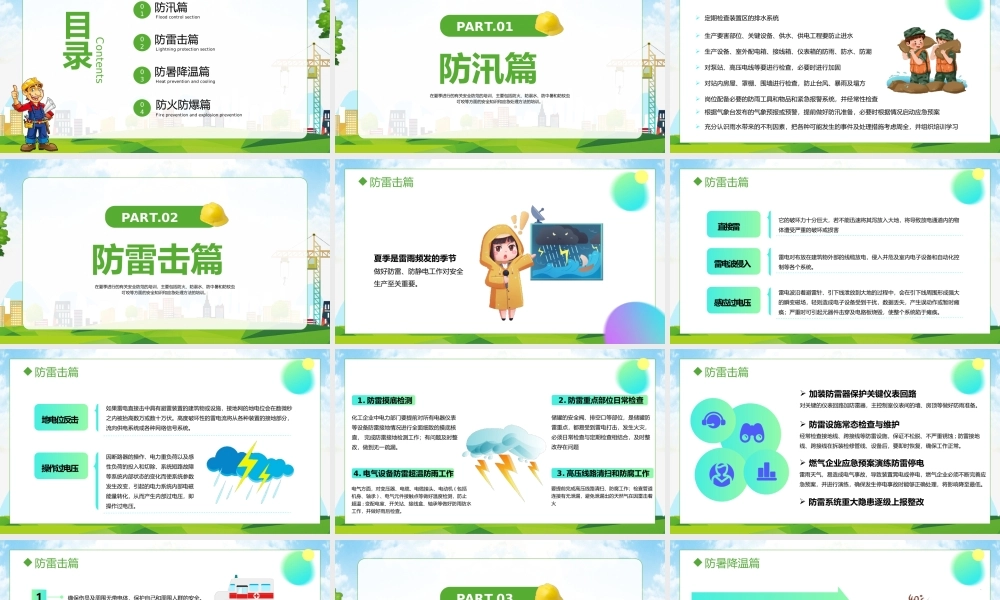 2023做好夏季四防确保安全生产PPT模板.pptx