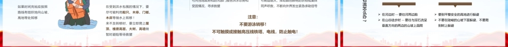 防洪防汛安全教育培训PPT汛期防范措施PPT课件（带内容）.pptx