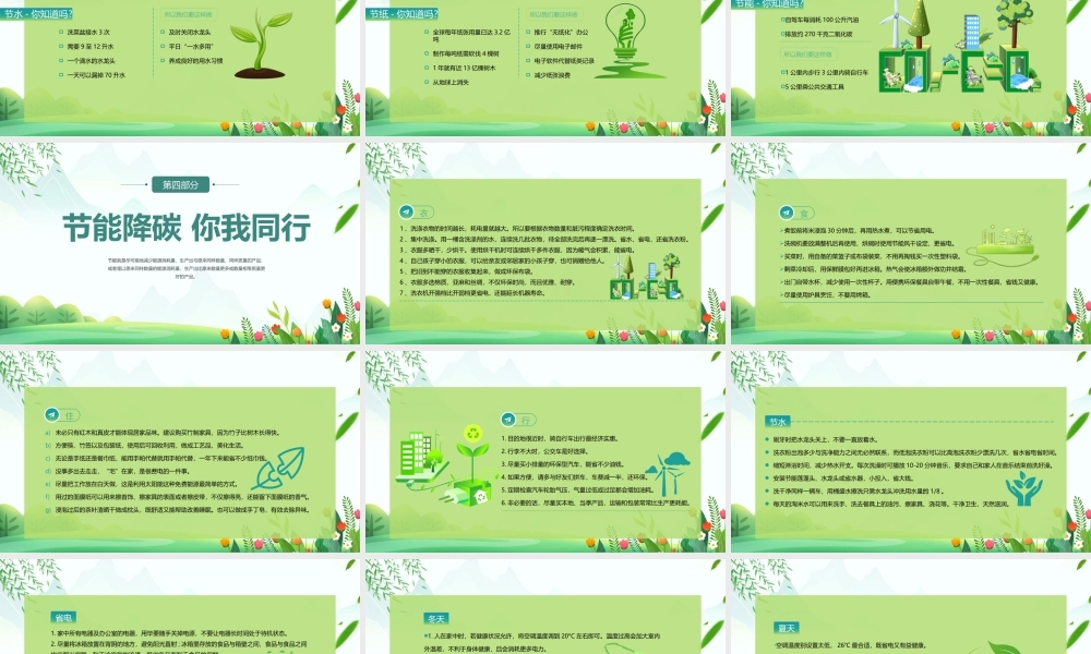 2023全国节能宣传周PPT第33个全国节能宣传周主题为“节能降碳你我同行”专题学习PPT课件（带内容）.pptx