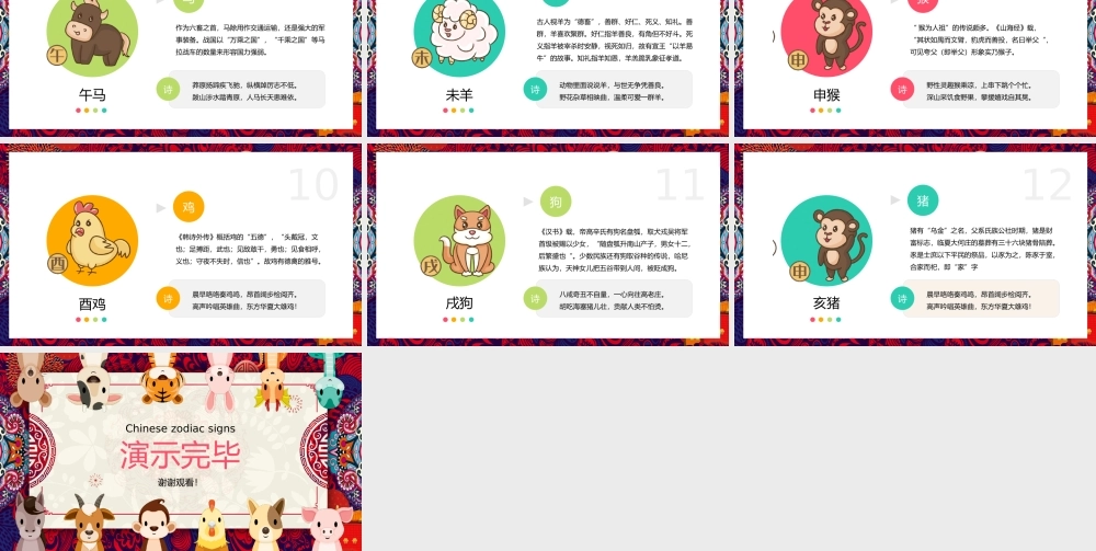 十二生肖中国民俗文化介绍知识科普课件PPT模板.pptx
