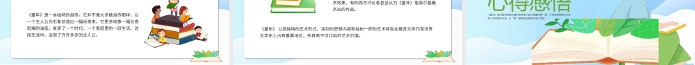 好书推荐读书分享名著导读童年PPT模板(含具体内容).pptx