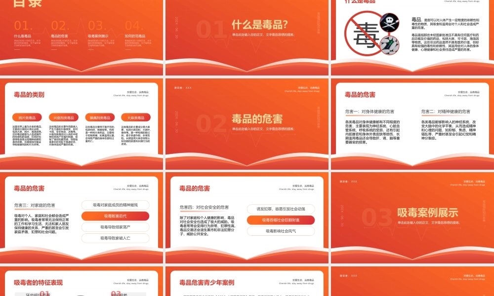 禁毒日公益主题班会PPT模板.pptx