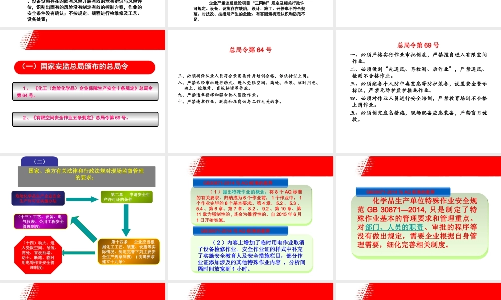 危化品生产企业特殊作业安全监督管理.ppt