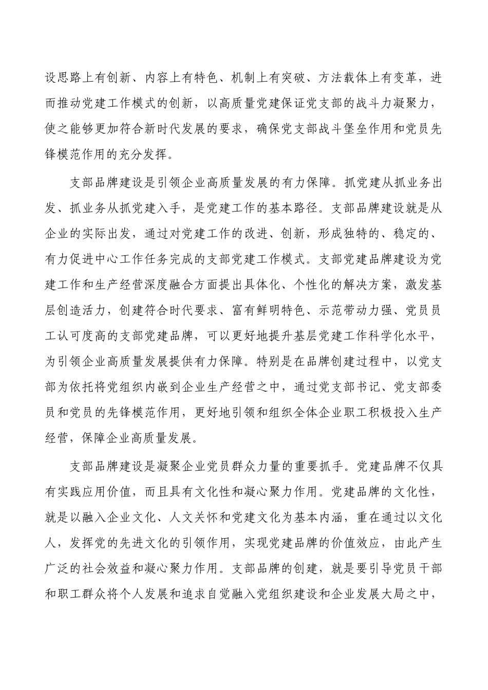 党课讲稿支部品牌引领推动公司高质量发展.docx_第2页