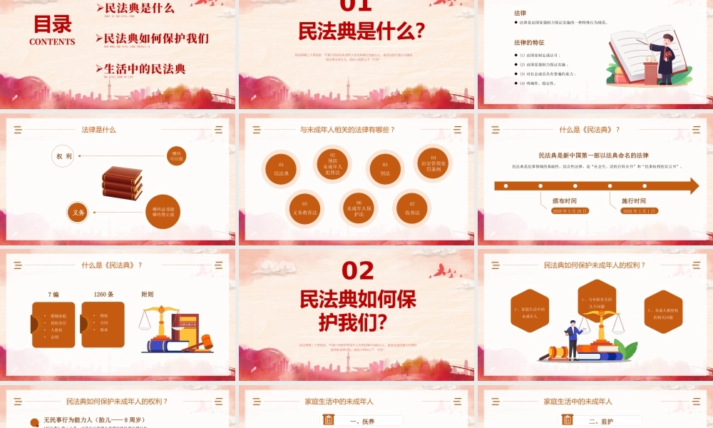 民法典进校园主题宣讲PPT中小学生民法典学习PPT课件（带内容）.pptx