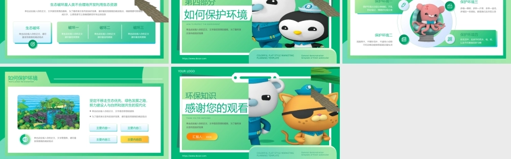 环保知识教育PPT模板.pptx