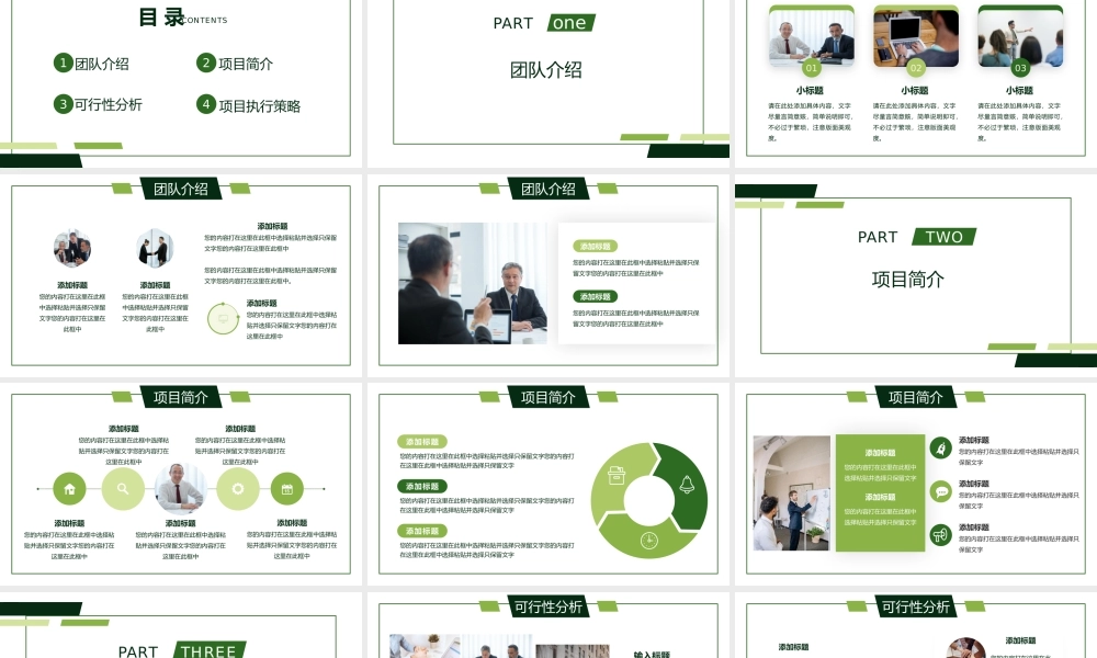 大学生创新创业计划书团队介绍项目简介PPT模板.pptx