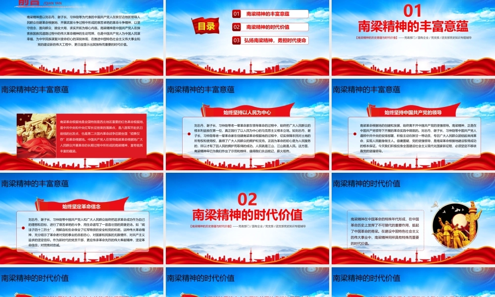 弘扬学习南梁精神PPT南梁精神的历史意蕴与时代价值PPT课件（带内容）.pptx