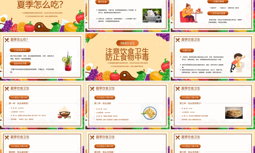 科学健康饮食安全小常识介绍宣传PPT模板.pptx