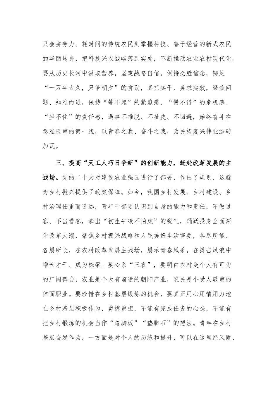 青年干部座谈交流发言稿供借鉴.docx_第3页