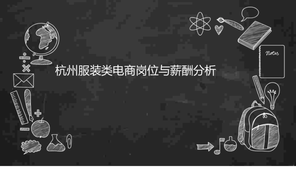 薪酬与岗位分析报告-服装类.pptx