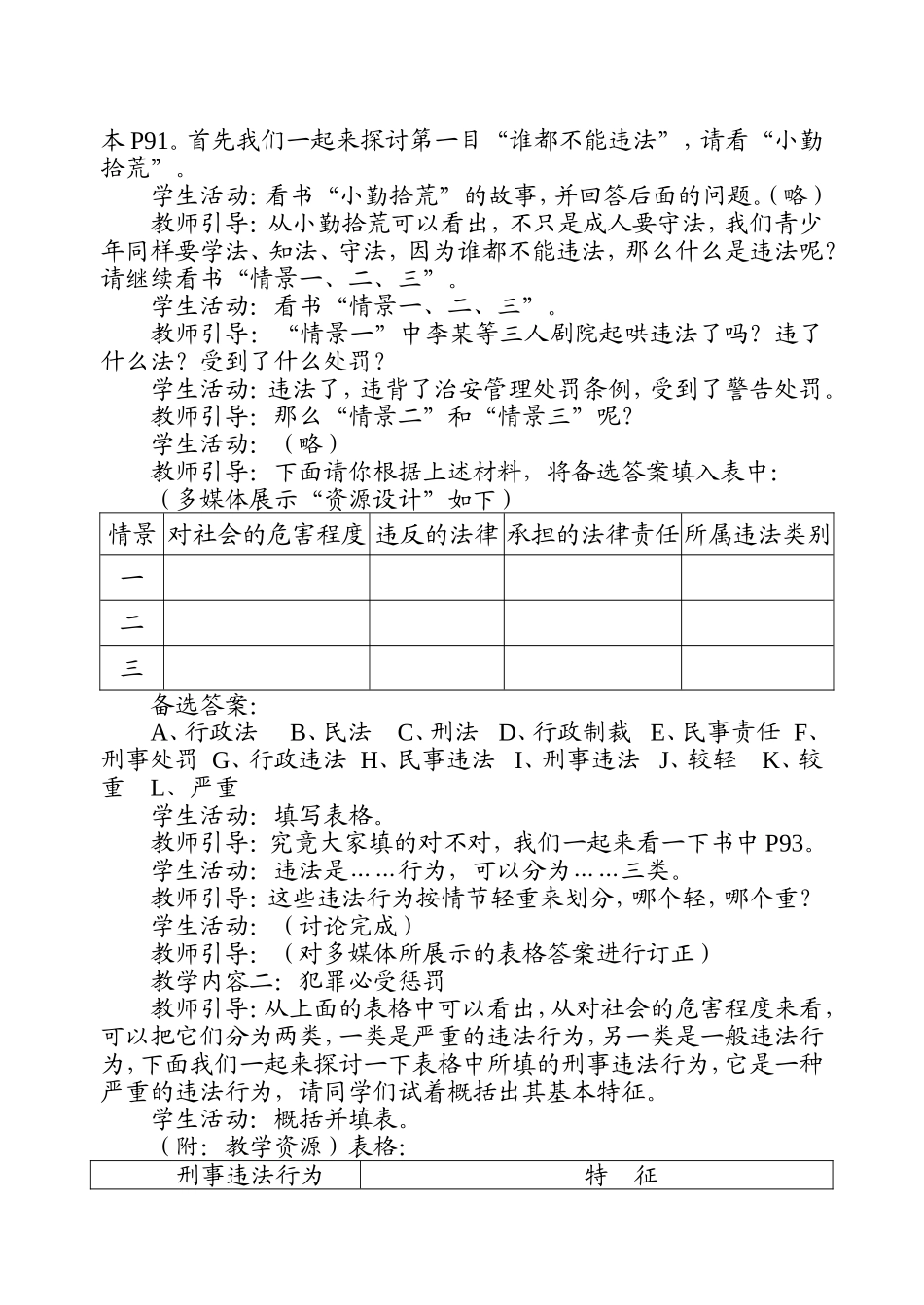 初中思想政治课教案模板.doc_第2页
